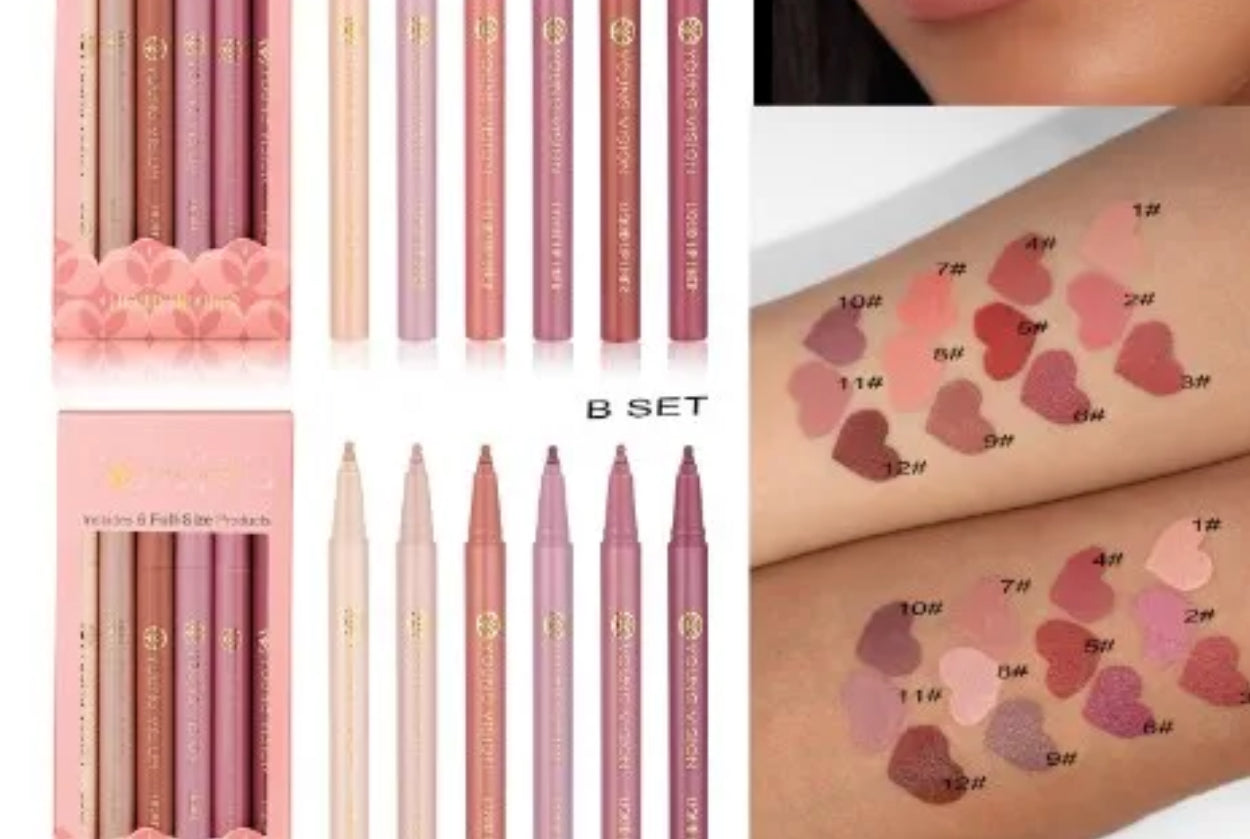 Set of 6 Lip Pencils - Makeup Lipliner