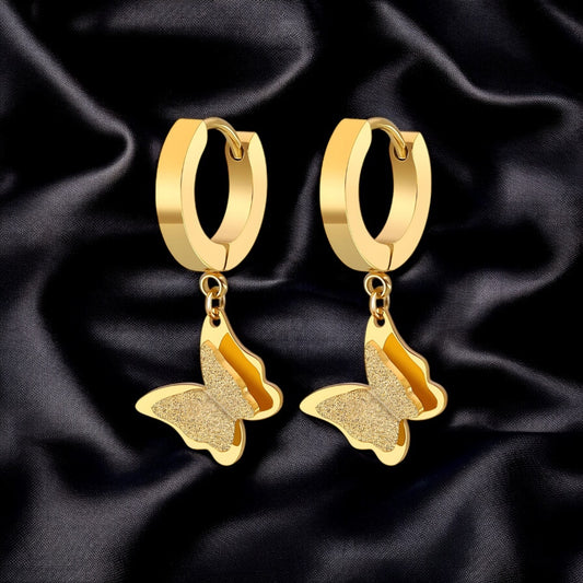 18k gold plated earring waterproof hypoallergenic