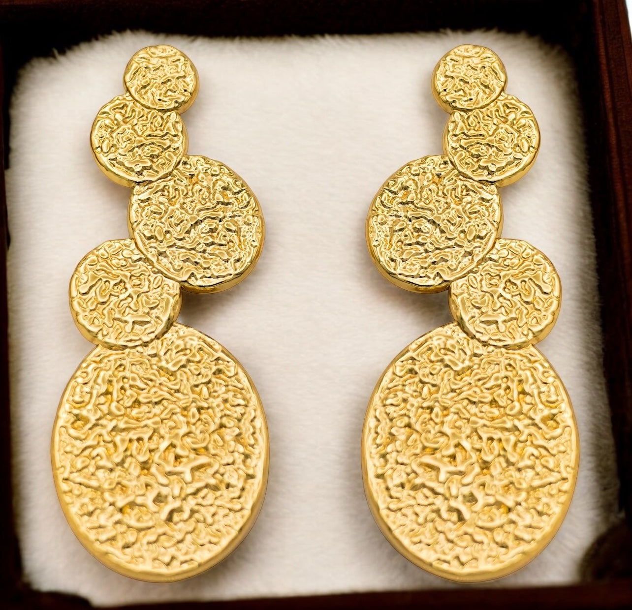 18k gold plated earring waterproof hypoallergenic