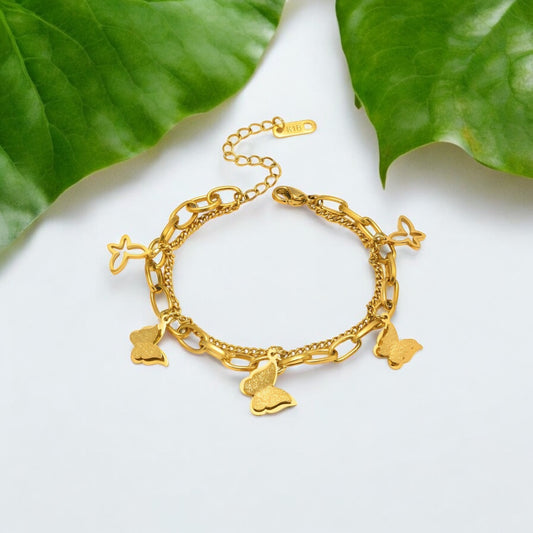 18K Gold plated bracelet waterproof hypoallergenic