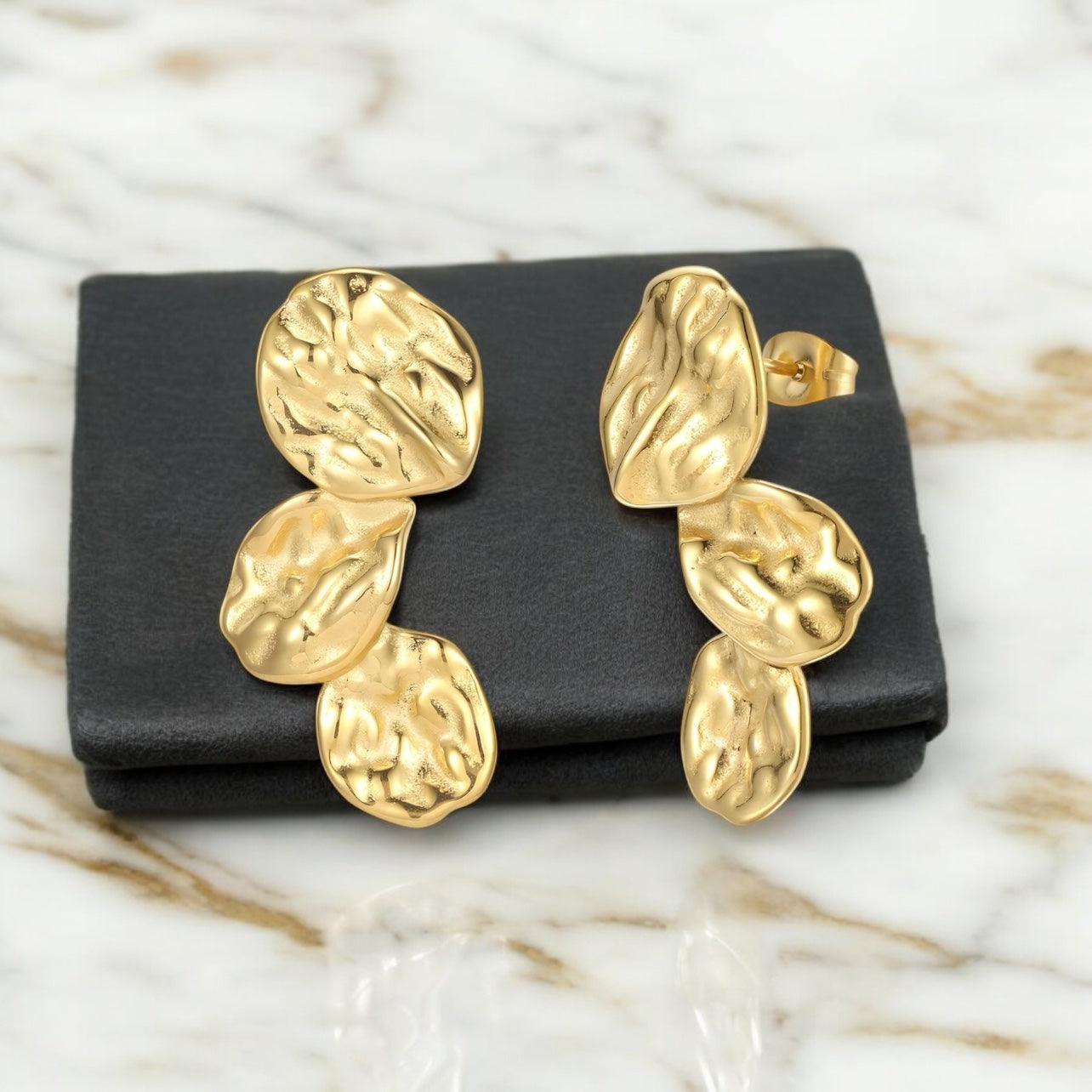 18k gold plated earring waterproof hypoallergenic