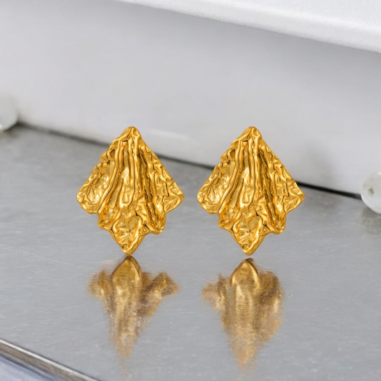 18k gold plated earring waterproof hypoallergenic