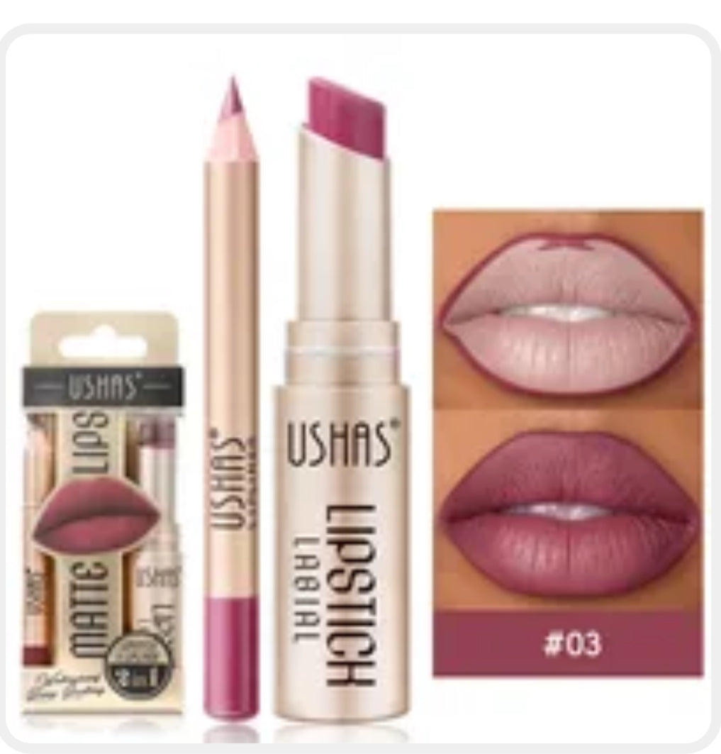 Lipstick and Lip Liner Set for Perfect Lips - Lipliner