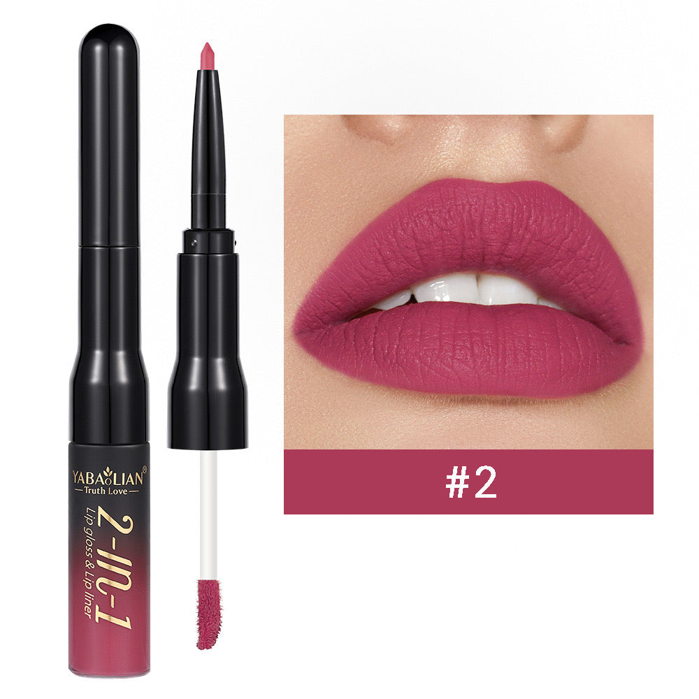 2 in 1  lipstick and lip pencil