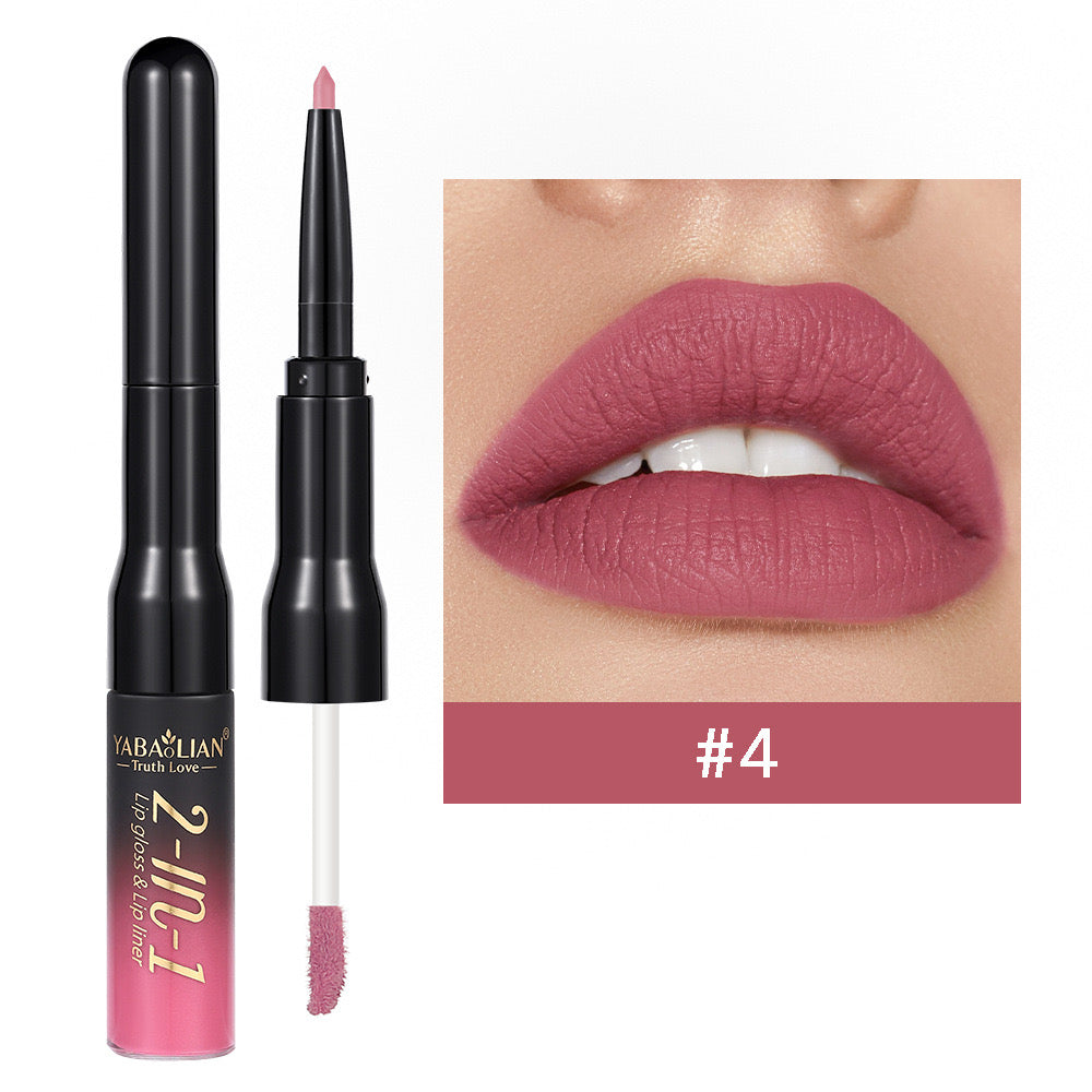 2 in 1  lipstick and lip pencil