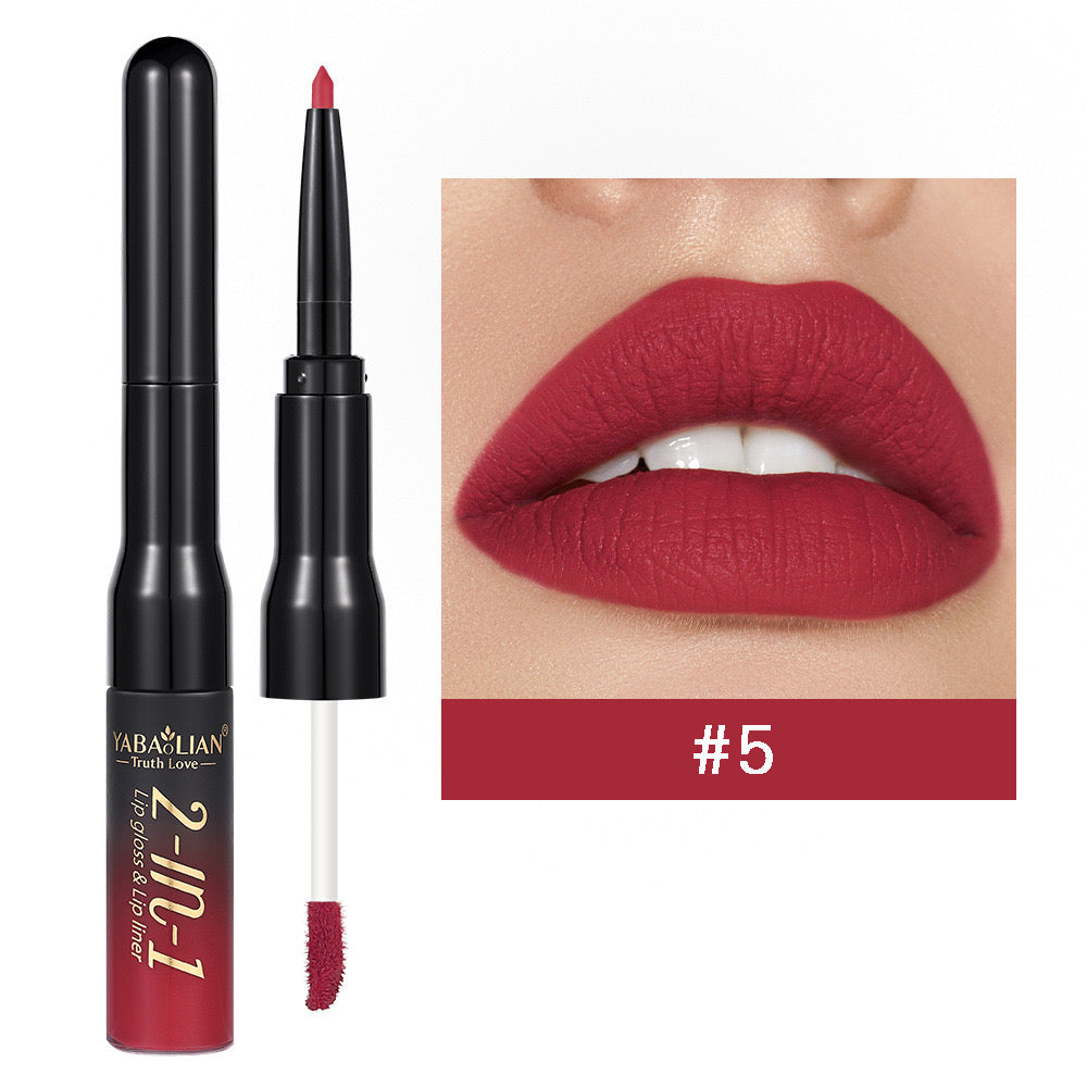 2 in 1  lipstick and lip pencil